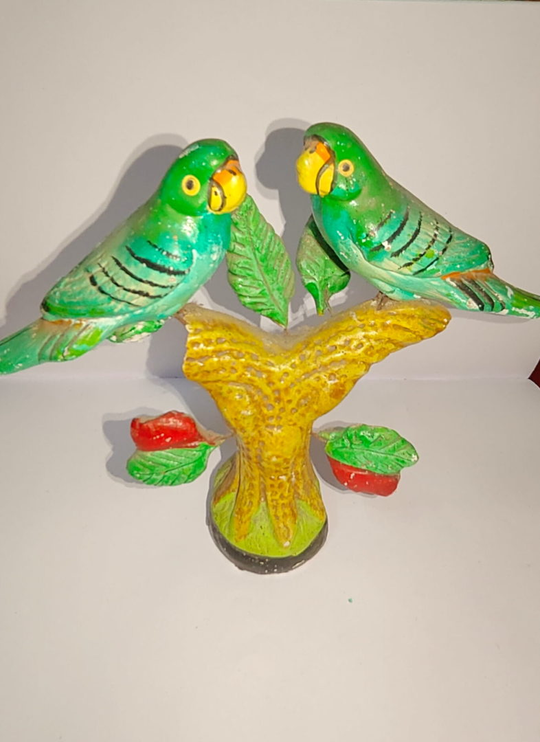 Home miniature clay dino