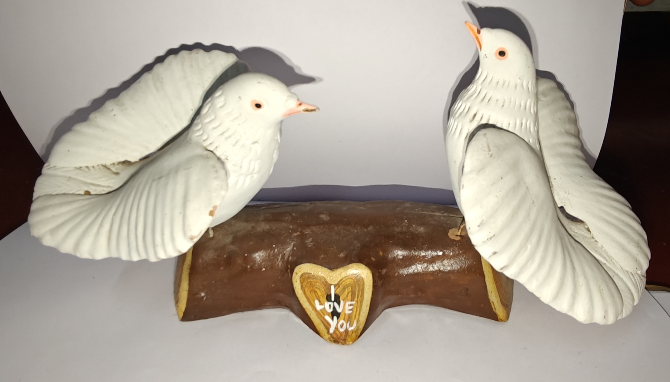 adorable clay cat figurine