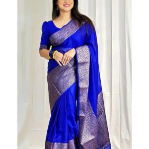 blue saree
